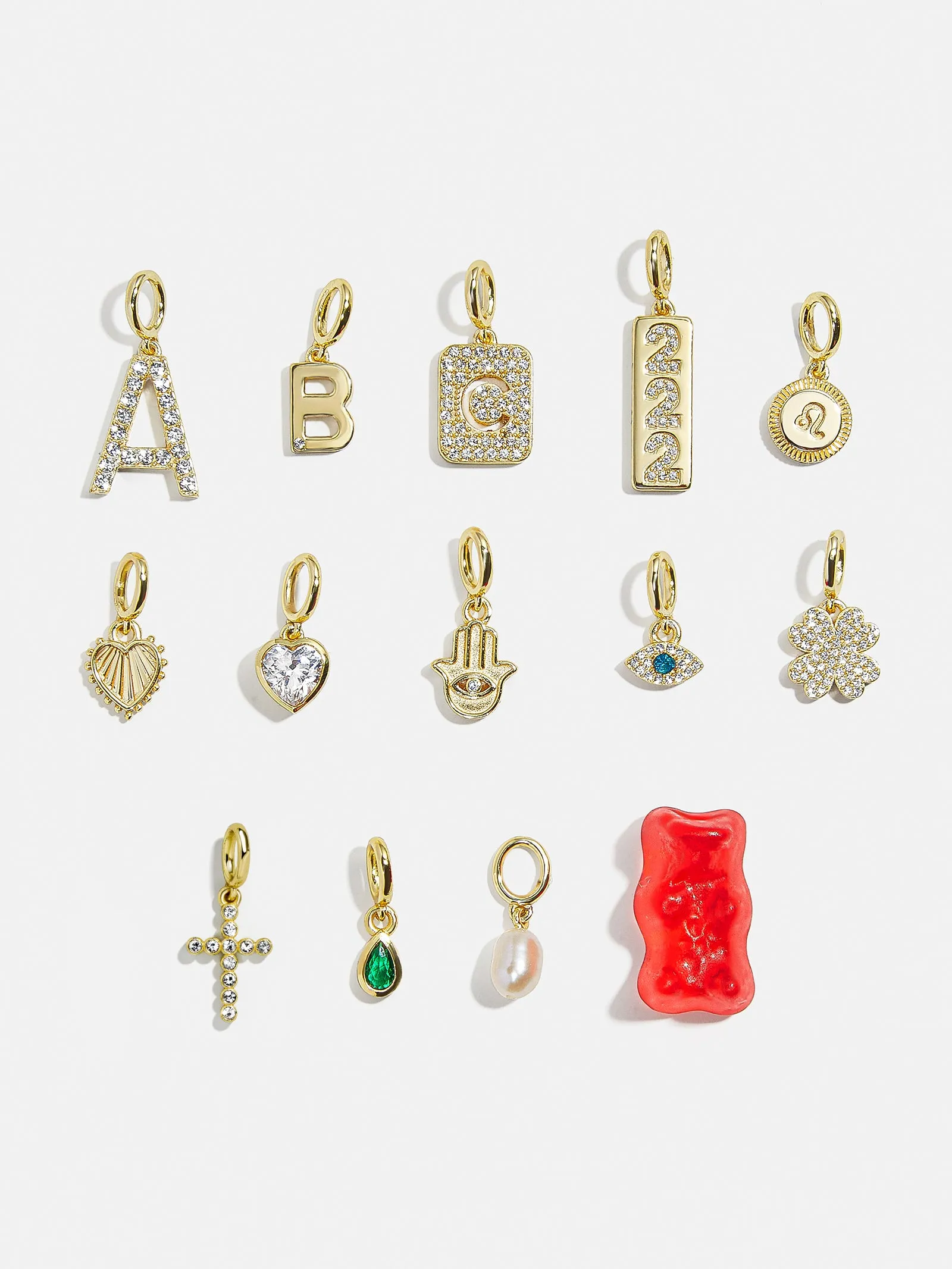 Birthstone Cluster Charm - Crystal